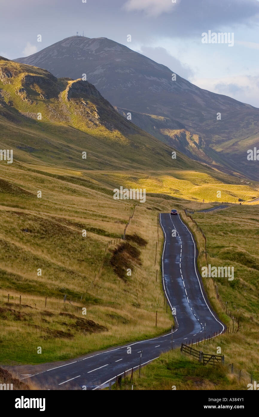 Scottish winter roads The Glenshee ski area, Cairnwell Pass on the