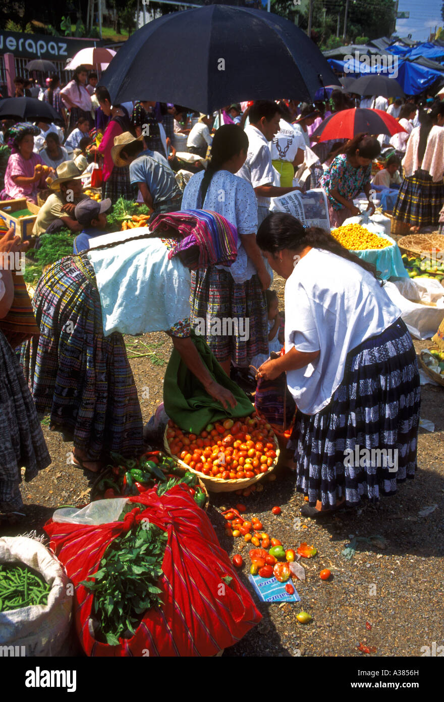 Guatemalans, adult women, female vendor, central market, city of Coban