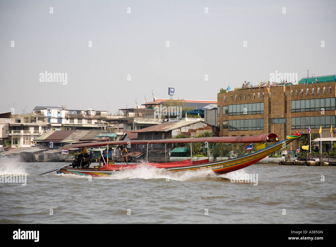 River Boat On Chao Phraya River Bangkok Thailand South East Asia Stock ...