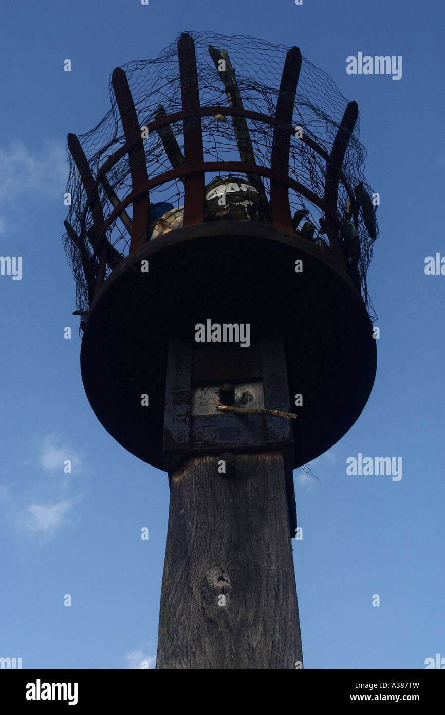 A beacon which can be lit as a signal to be read over distance Stock ...