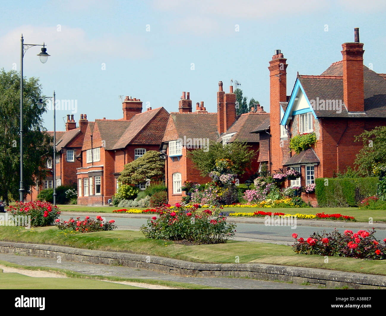 Houses in Port Sunlight Village Wirral Stock Photo Alamy