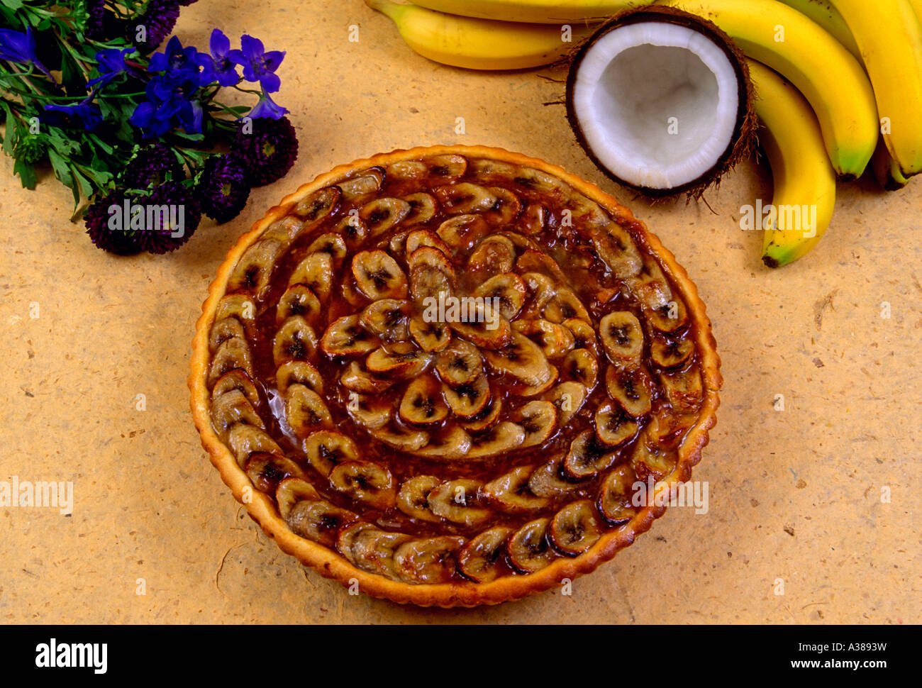Gateau Creole Banana Cake French Dessert French Food French Food And Drink French Cuisine France Stock Photo Alamy