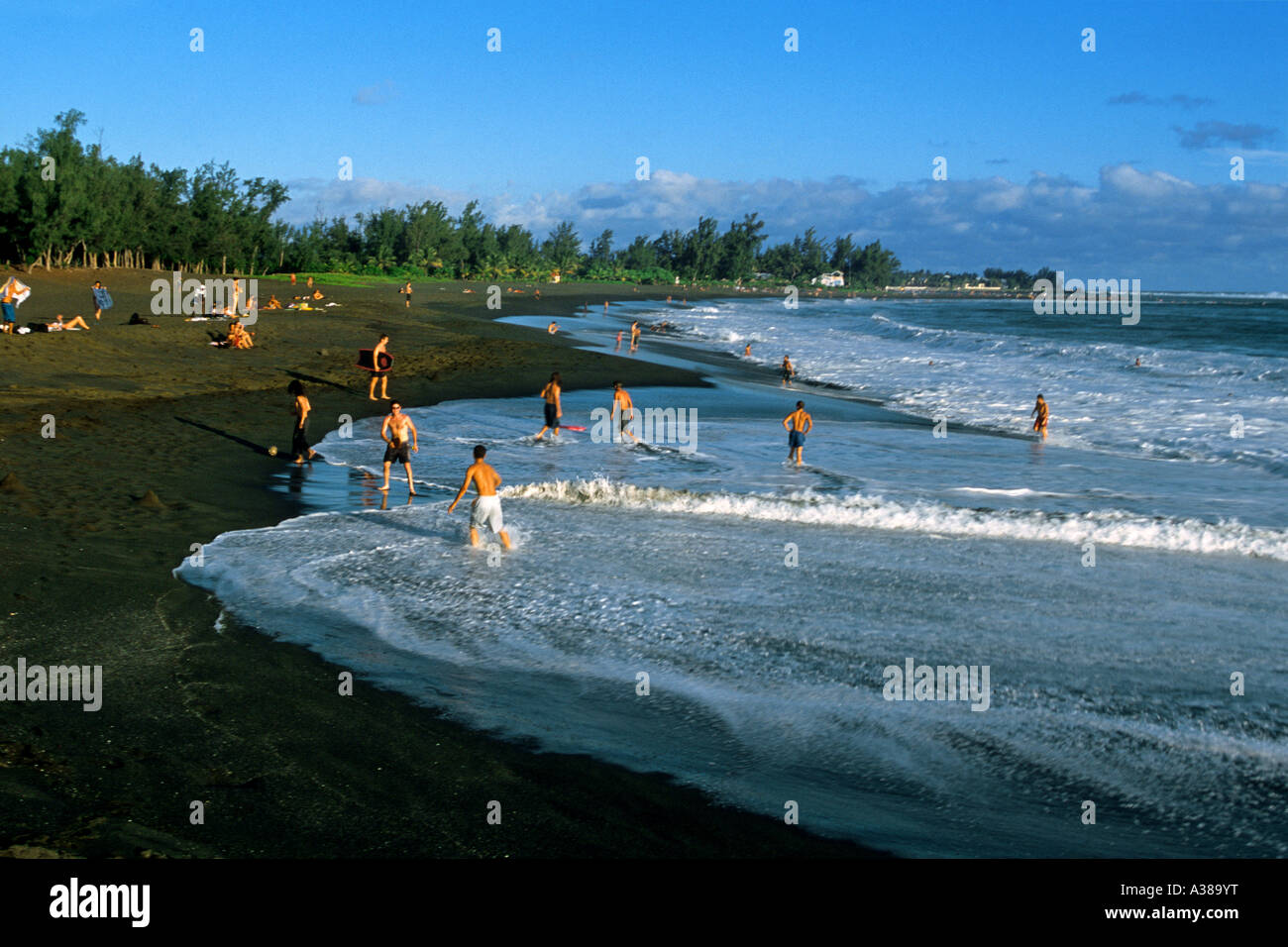ETANGSALE BEACH REUNION ISLAND Stock Photo Alamy