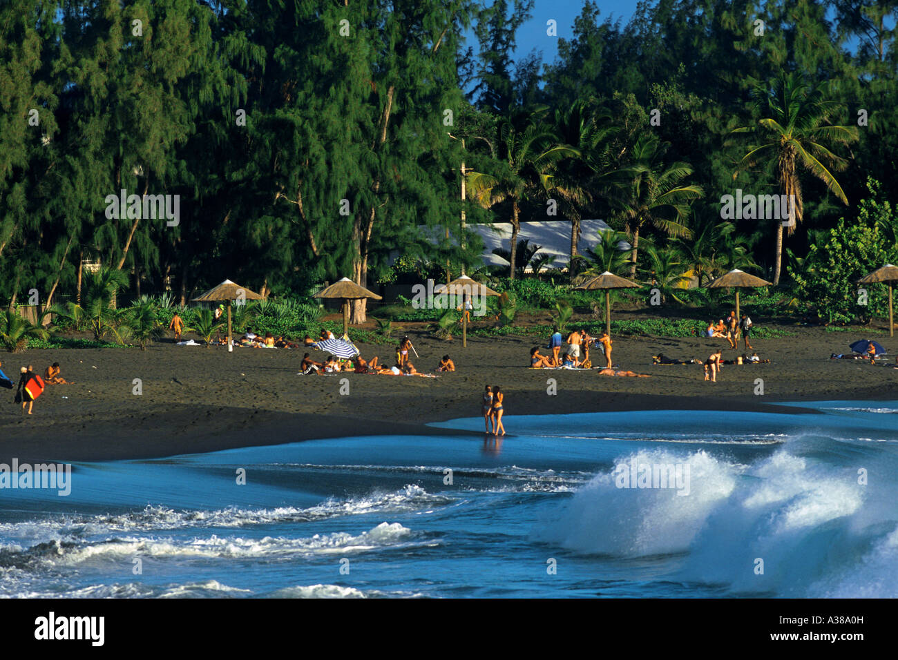 ETANGSALE BEACH REUNION ISLAND Stock Photo Alamy