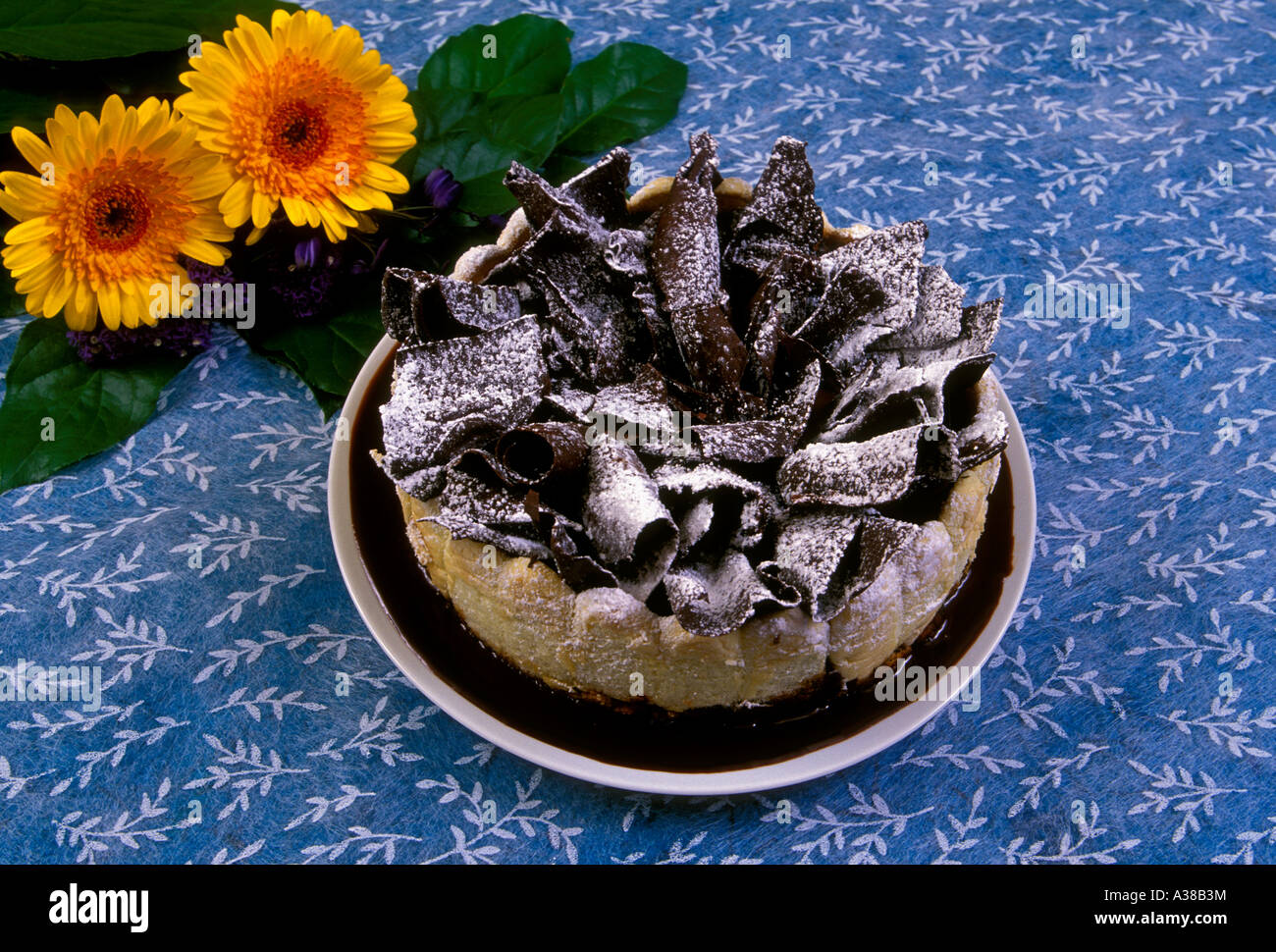 Charlotte au chocolat, lady finger cake with chocolate mousse, French