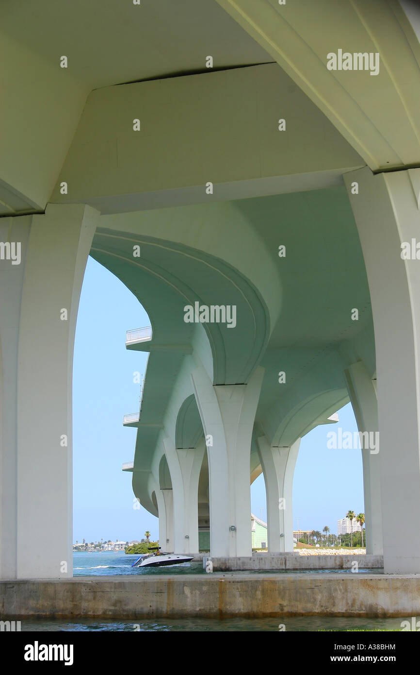 City of Clearwater Florida, Memorial Causeway Bridge from the Mainland