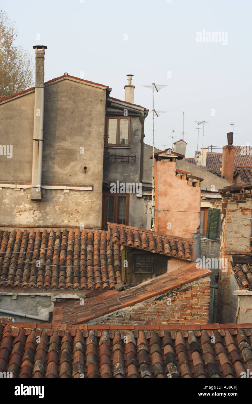 Rooftops Venice Italy Stock Photo Alamy