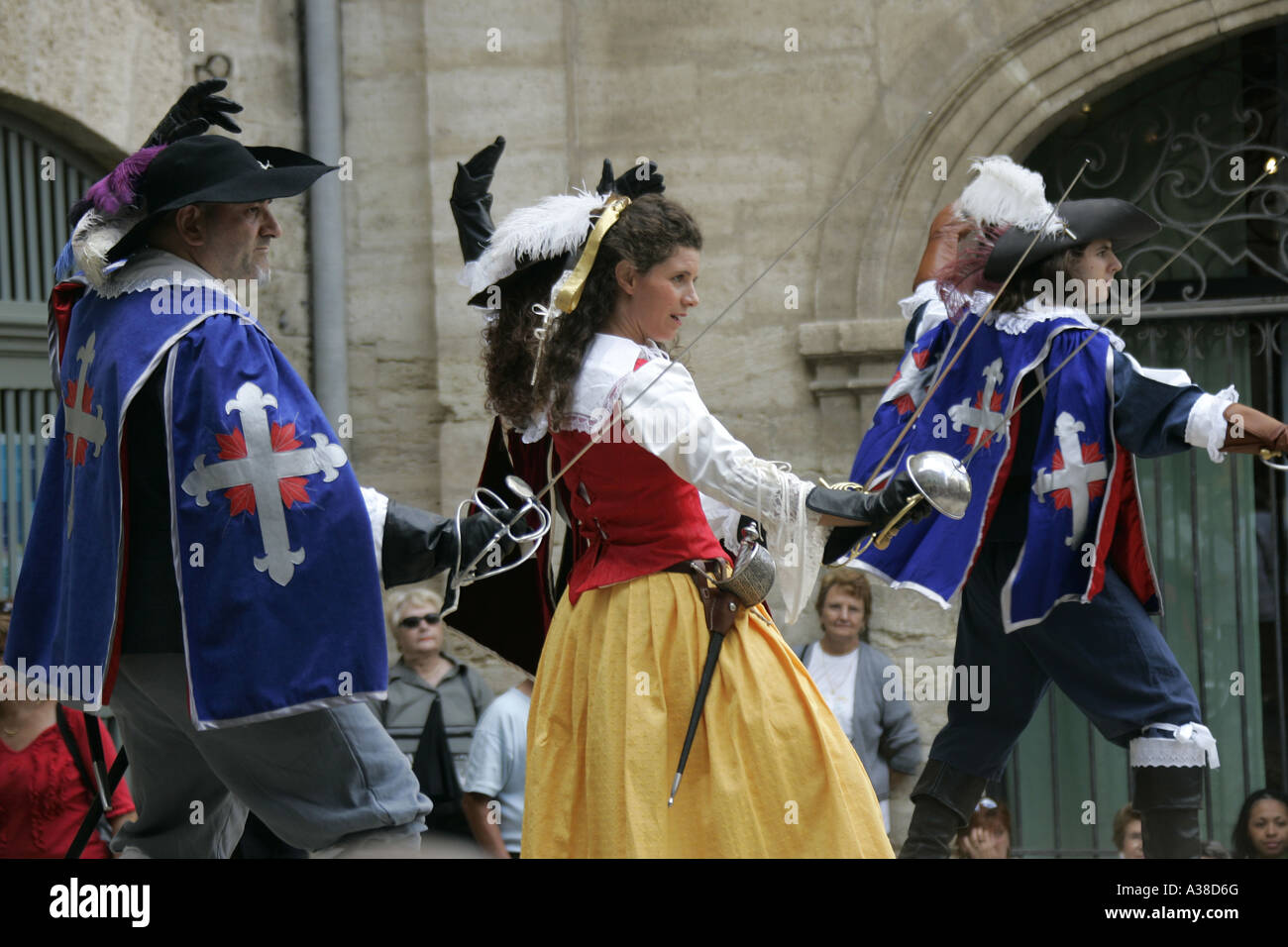 MUSKETEERS PAGEANT,PEZENAS,LANGUEDOC,FRANCE Stock Photo
