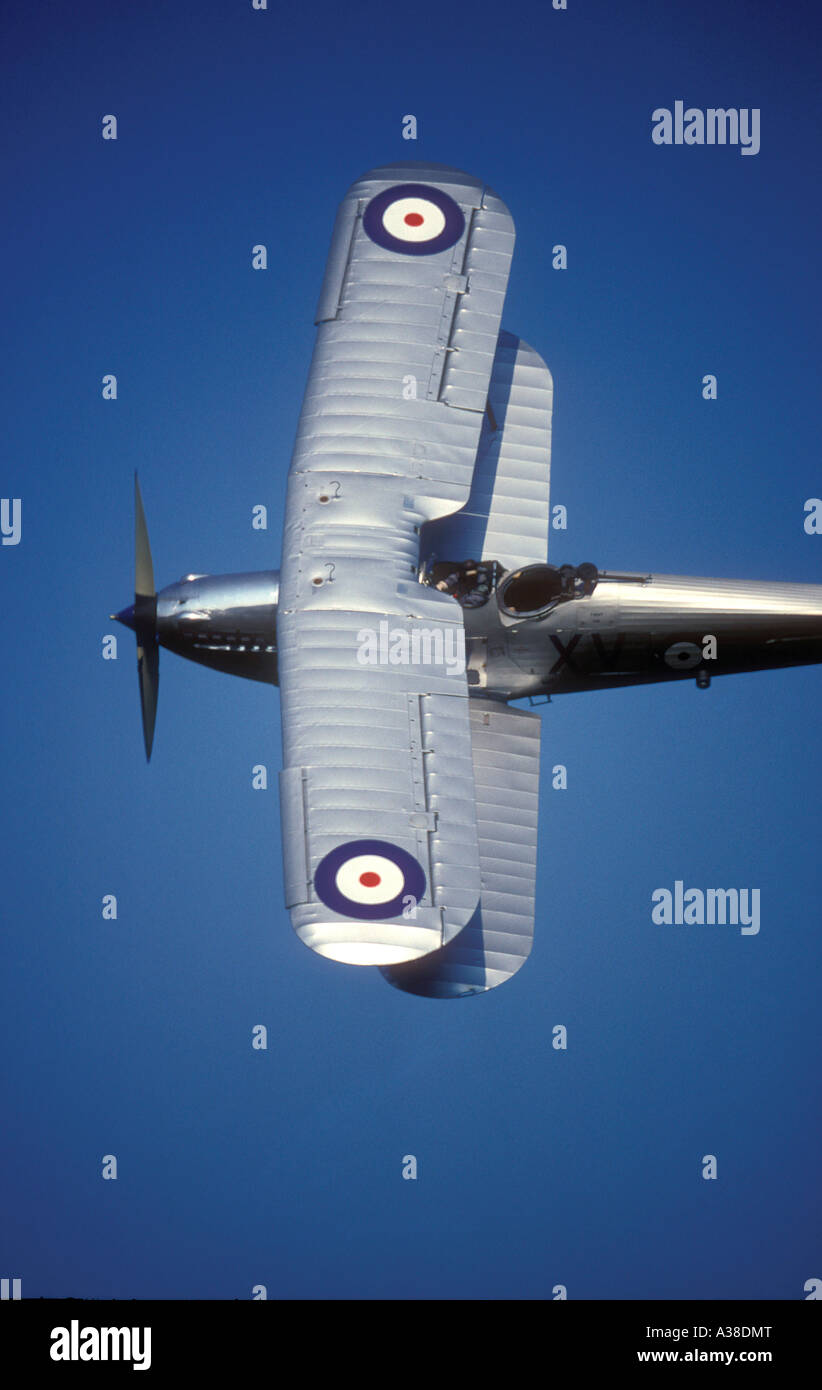 RAF HAWKER HIND 1930's BIPLANE FIGHTER Stock Photo