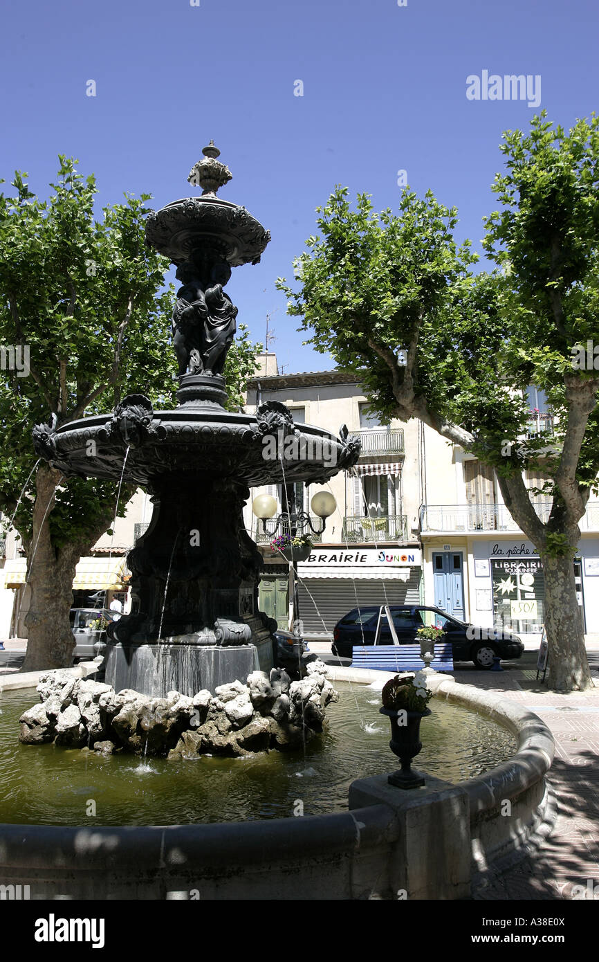 MARSEILLAN CENTRE VILLE,LANGUEDOC Stock Photo