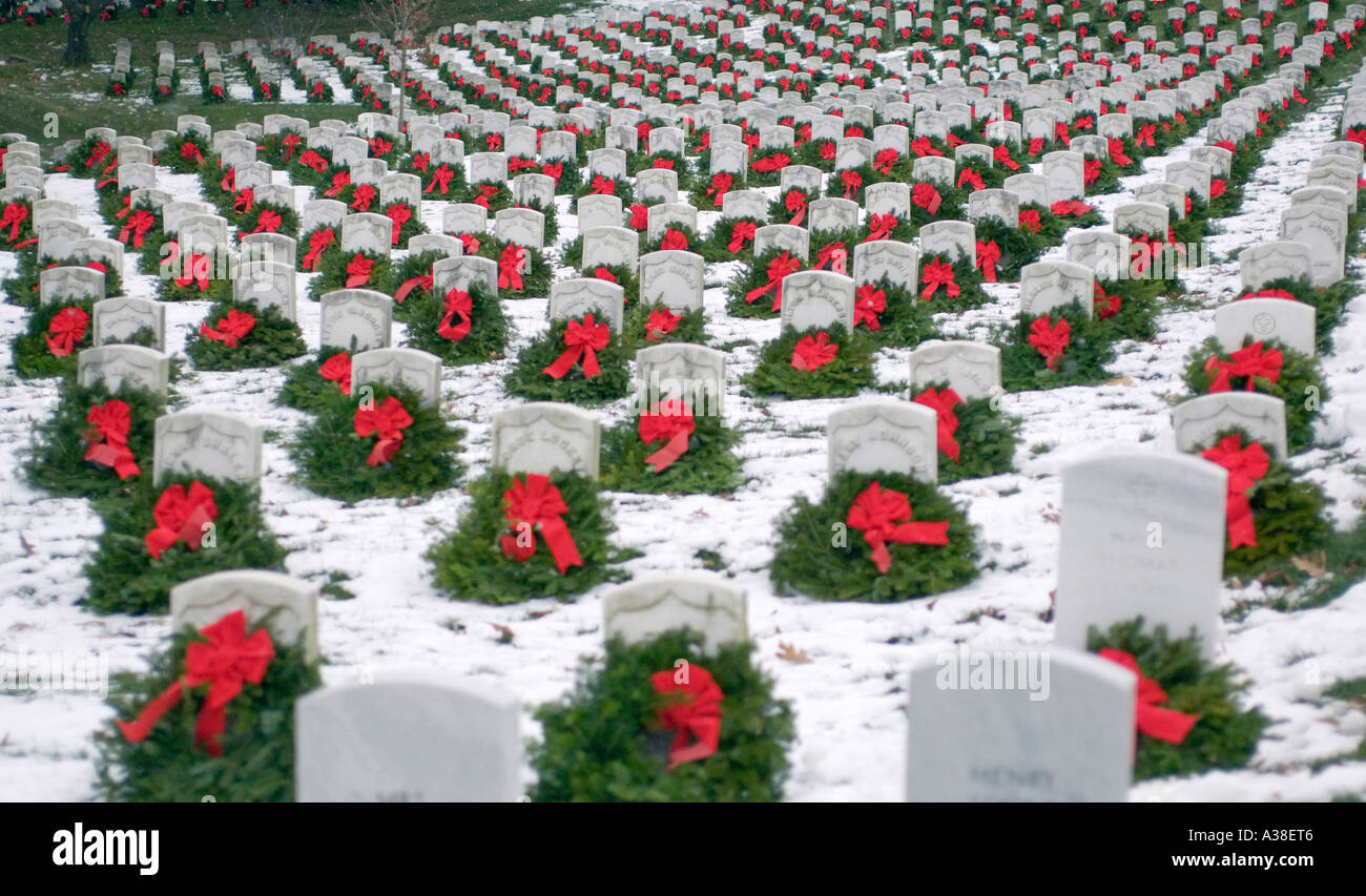 Arlington cemetary christmas wreaths