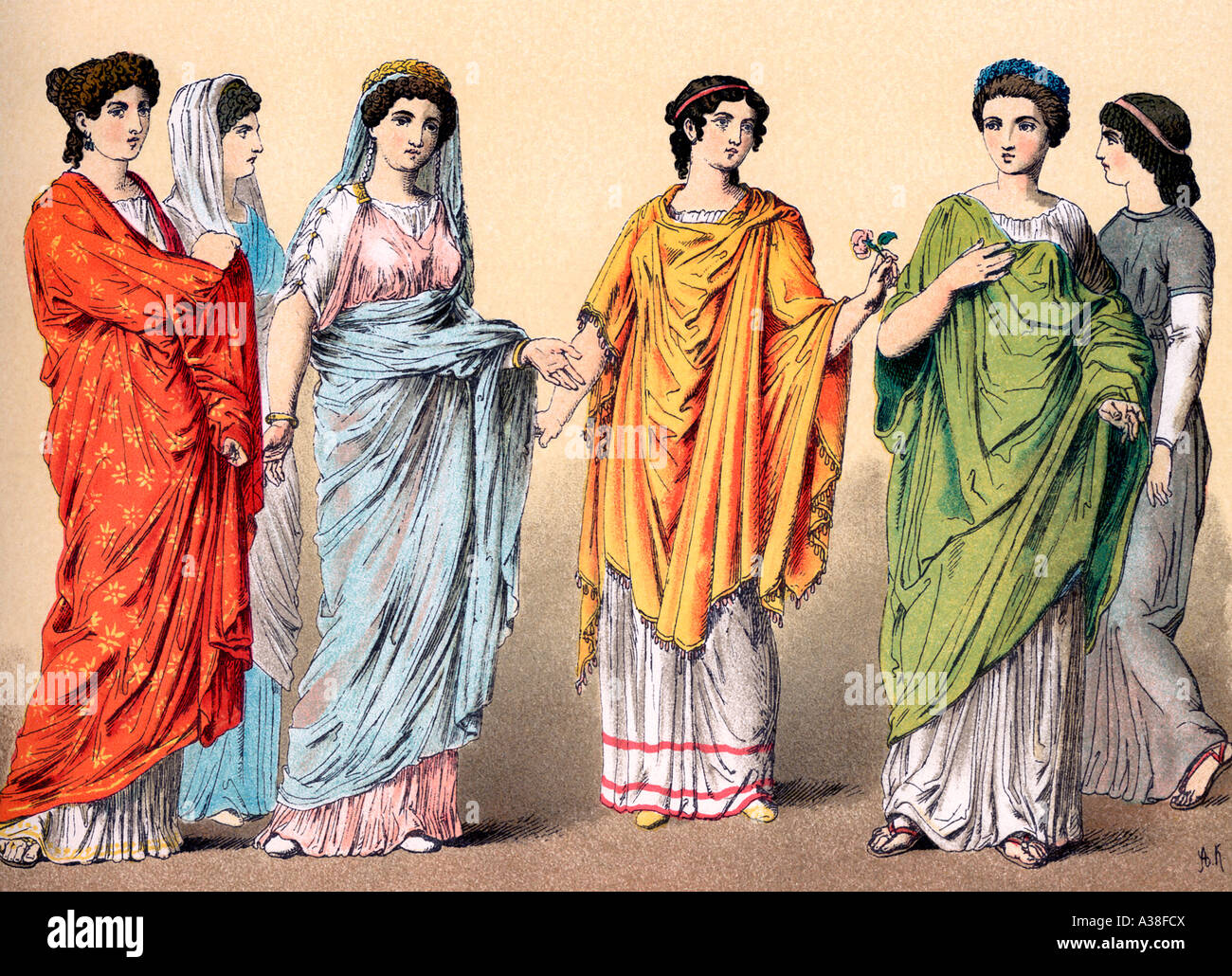 Roman women Stock Photo