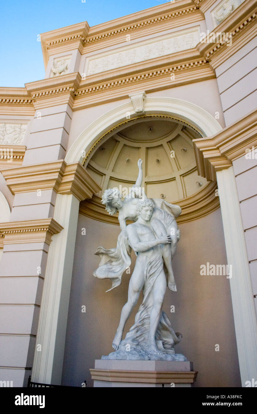 Statue in front of Monte Carlo Casino, Las Vegas, Nevada Stock Photo