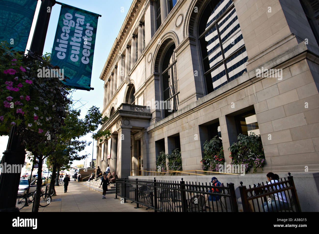 ILLINOIS Chicago Chicago Cultural Center former city library building ...