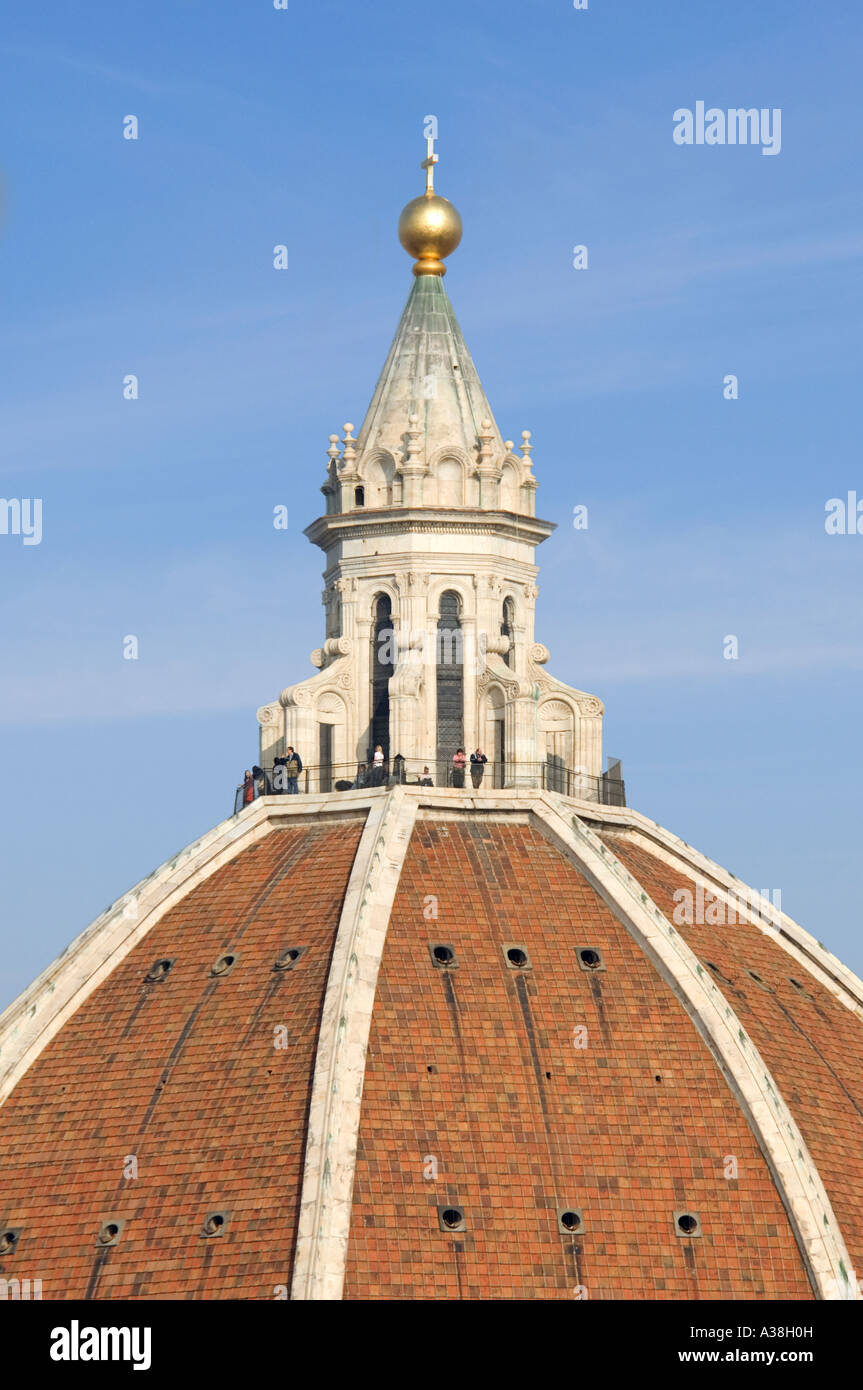 The "dome" of the Basilica di Santa Maria del Fiore (Duomo) showing the ...