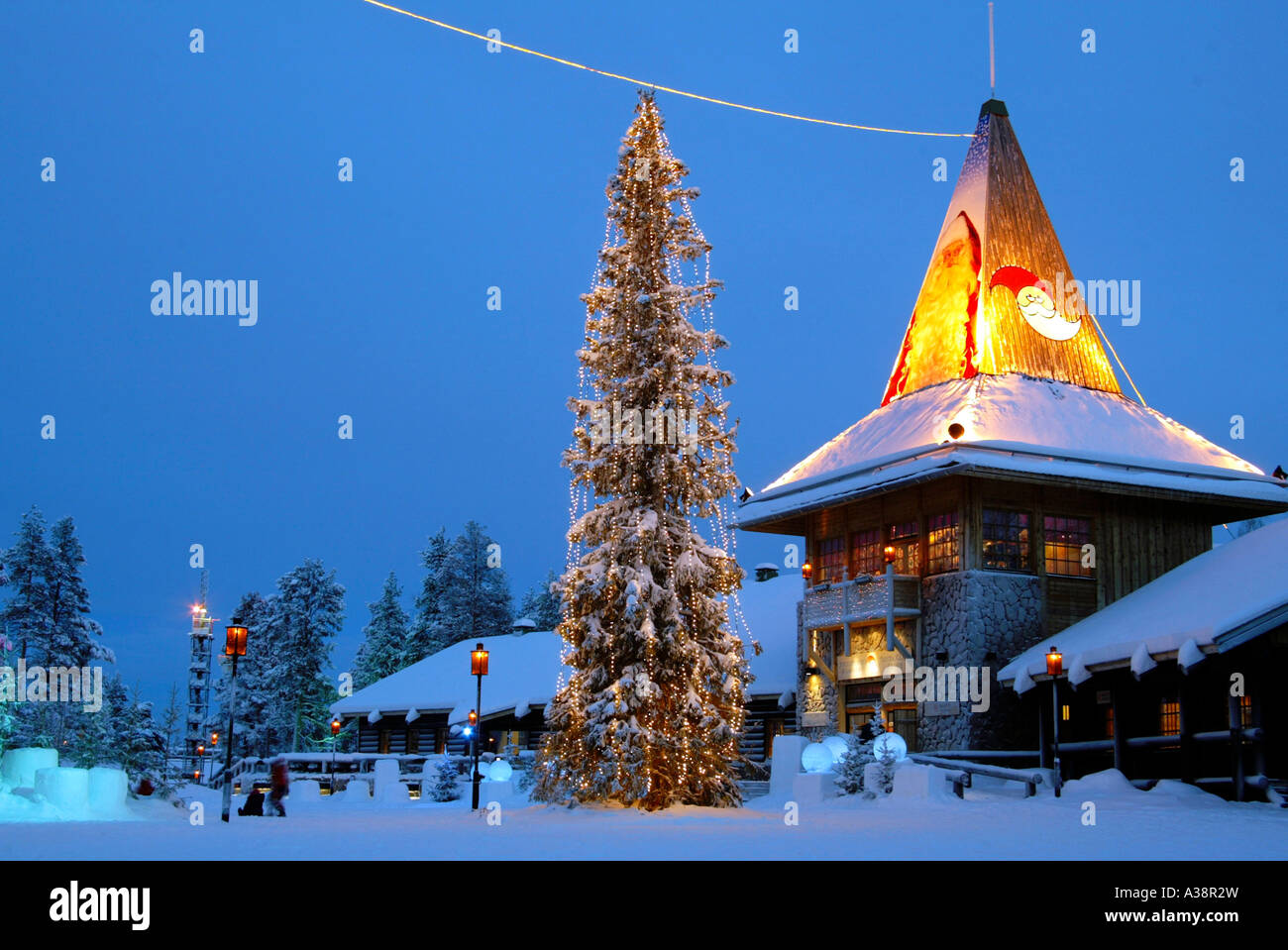 Santa Claus Village in Rovaniemi Finland Stock Photo - Alamy