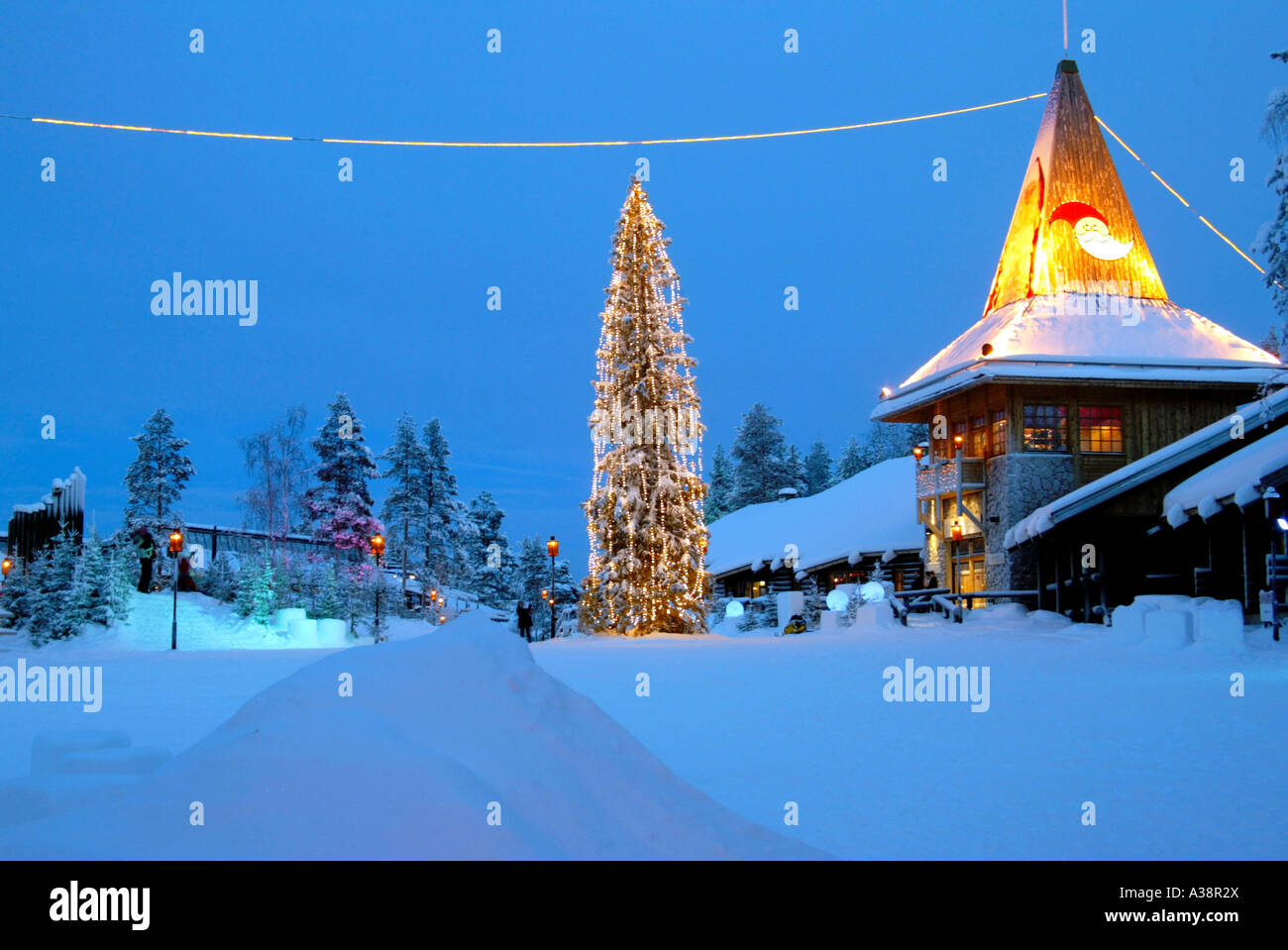 Santa Claus Village in Rovaniemi Finland Stock Photo - Alamy