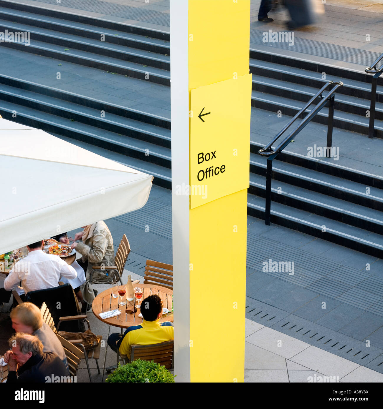Restaurant South Bank Thames London England uk Stock Photo Alamy