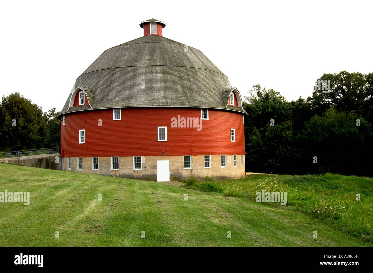 Round Barn at Johnson Sauk State Park Stock Photo Alamy