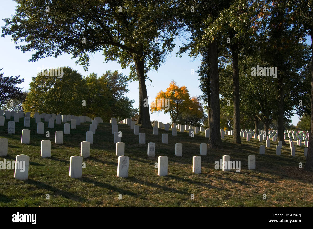 Camp Butler National Cemetery near Springfield, Illinois Stock Photo