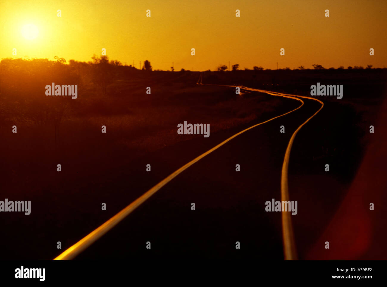 Rail lines 0222 Stock Photo Alamy