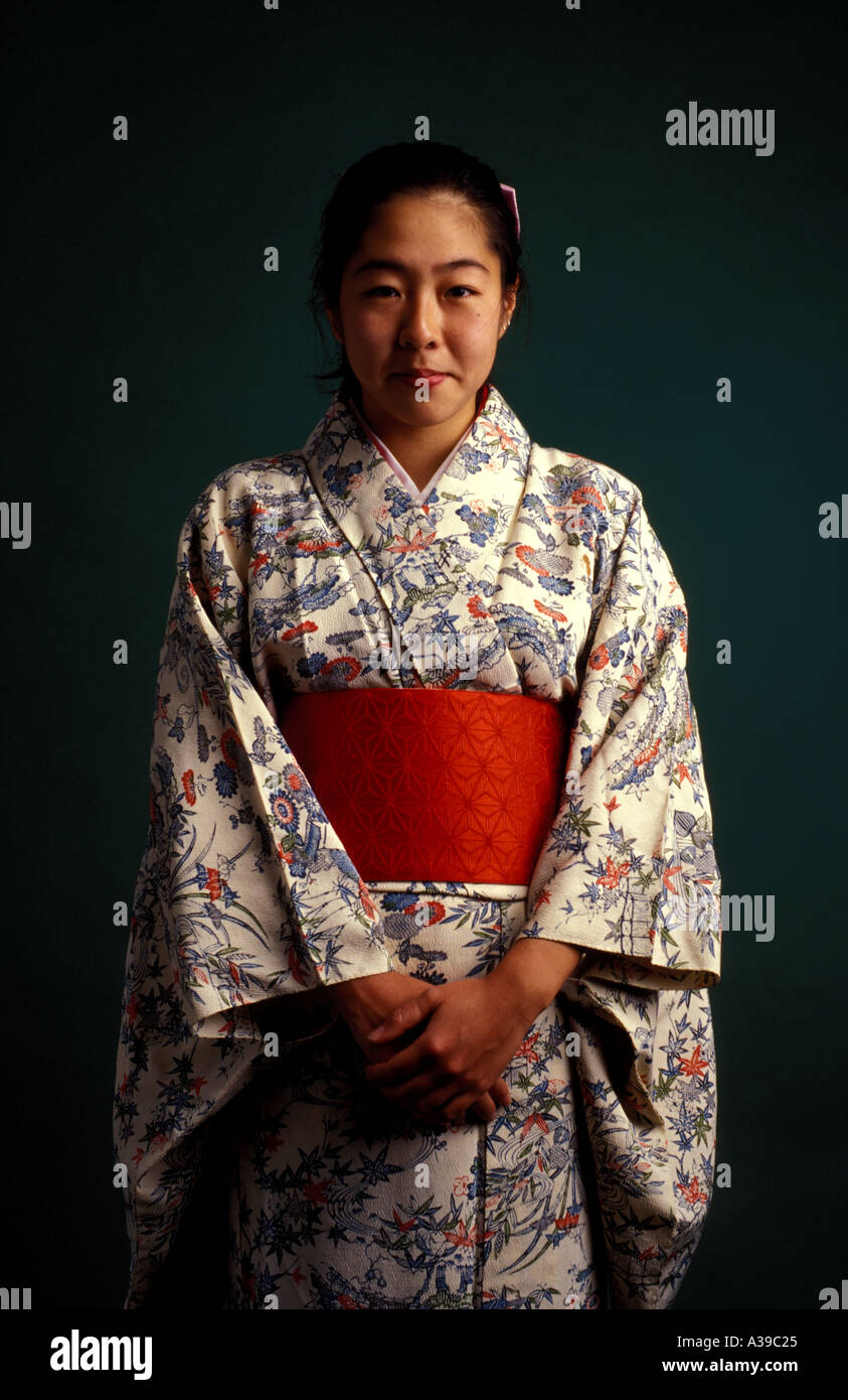 Japanese National Dress 0276 Stock Photo Alamy