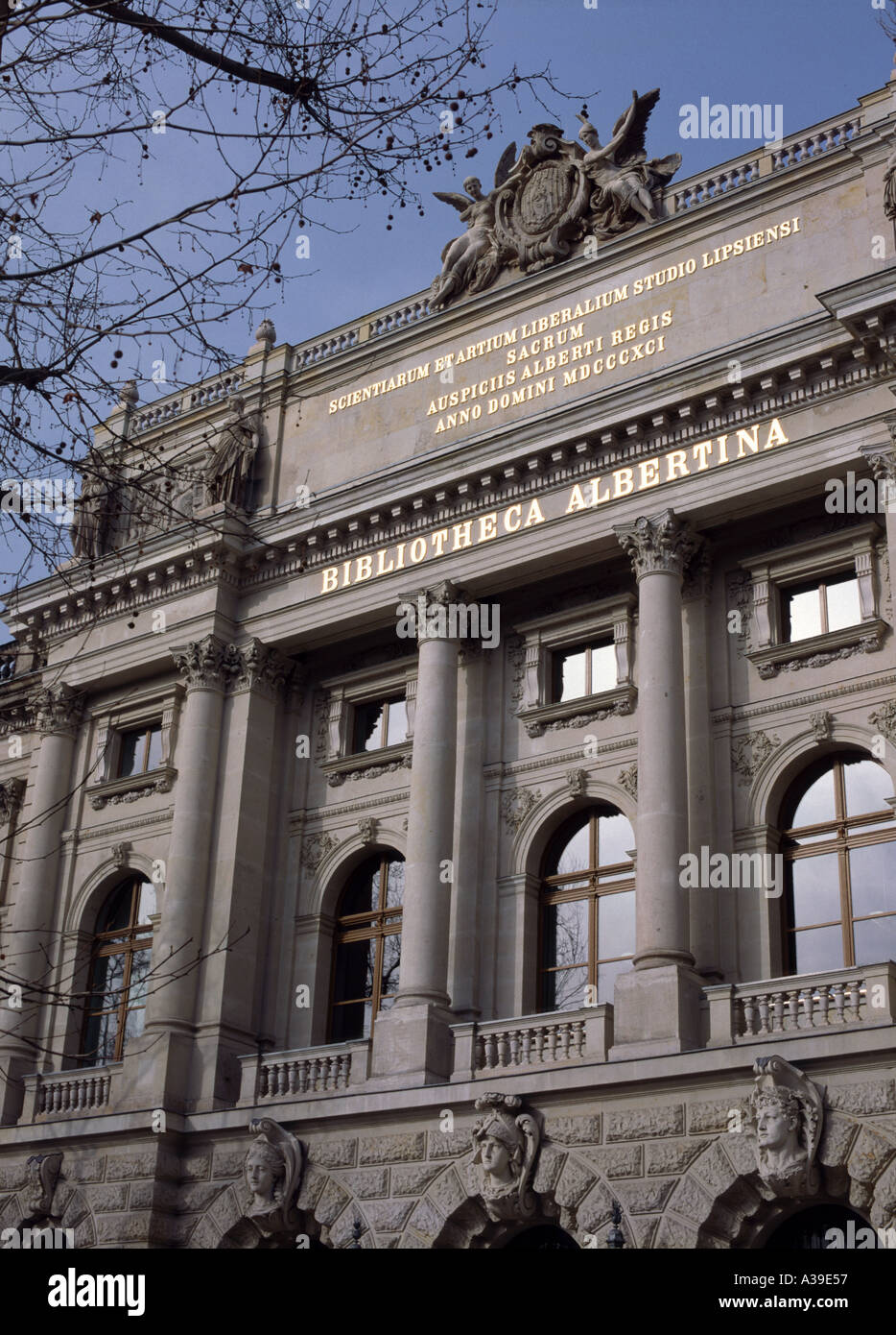 Library of the University of Leipzig Stock Photo Alamy