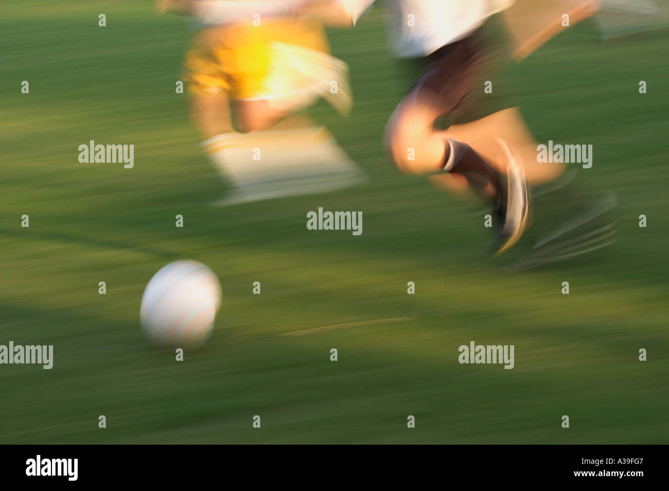 soccer game action Stock Photo Alamy