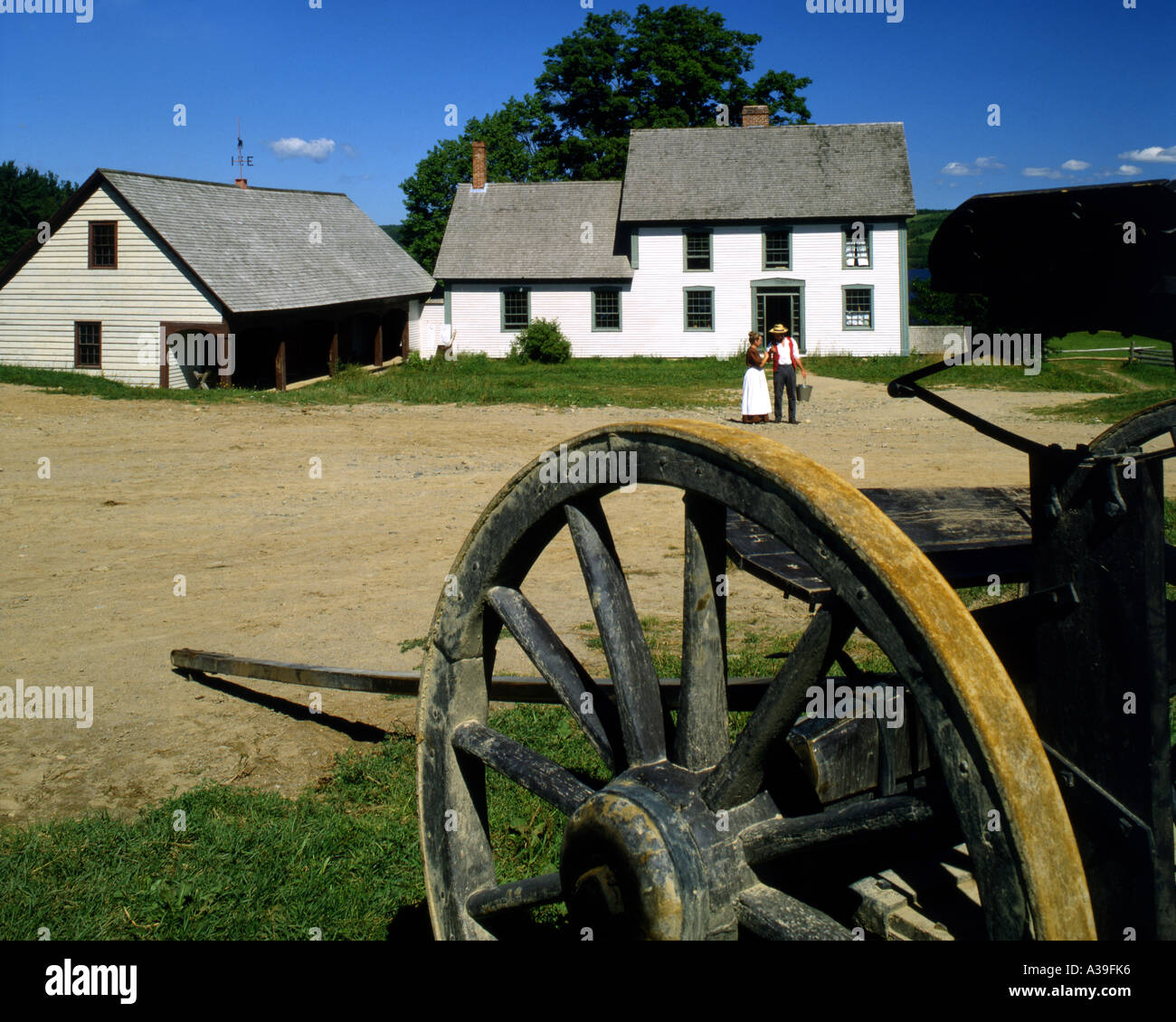 CA NEW BRUNSWICK Joslin Farm at Kings Landing Settlement Stock Photo