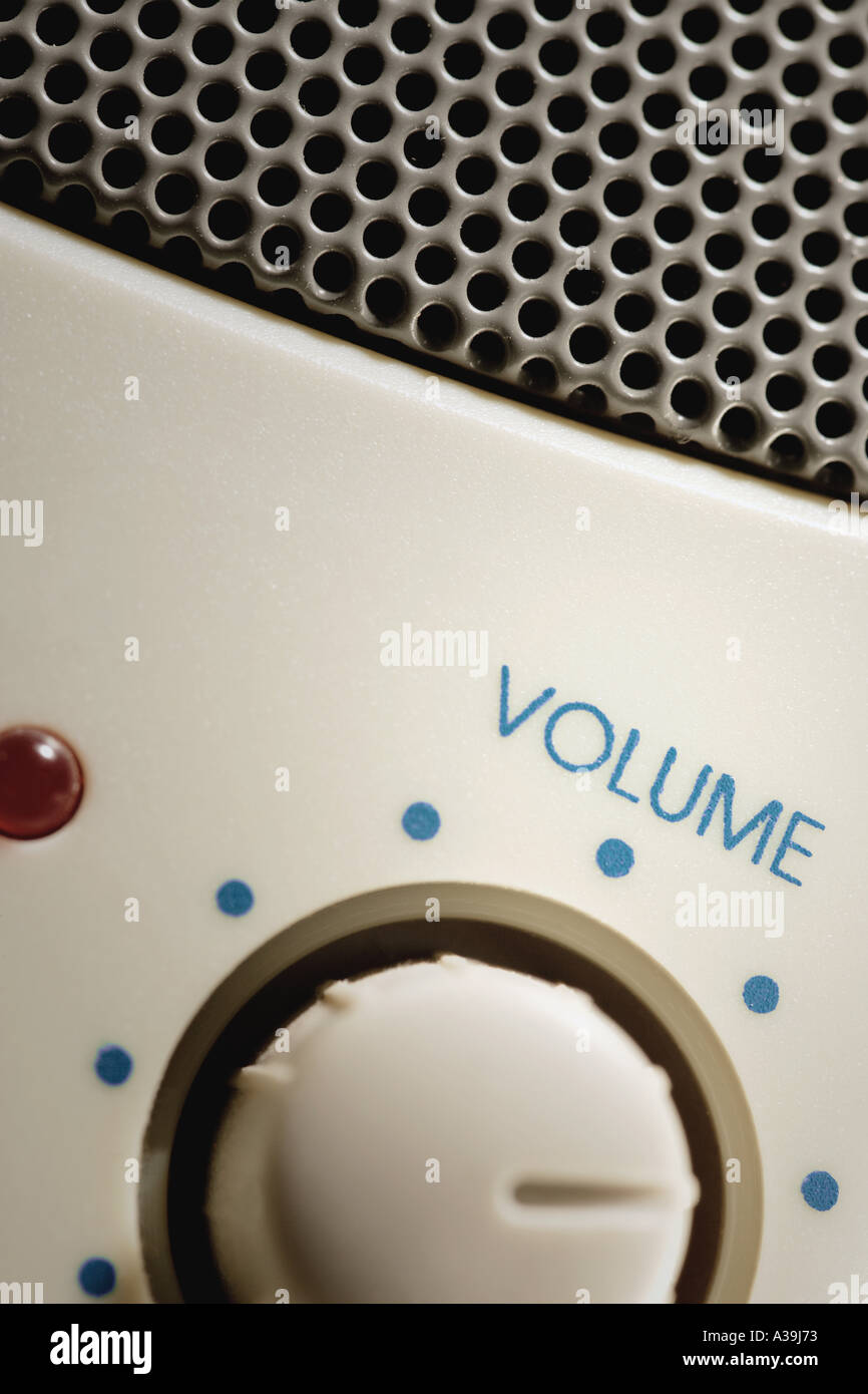 Volume control dial Stock Photo Alamy
