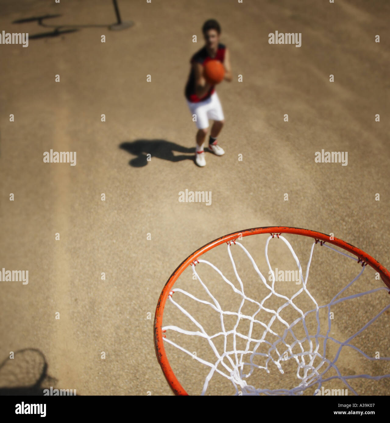 Taking aim Stock Photo