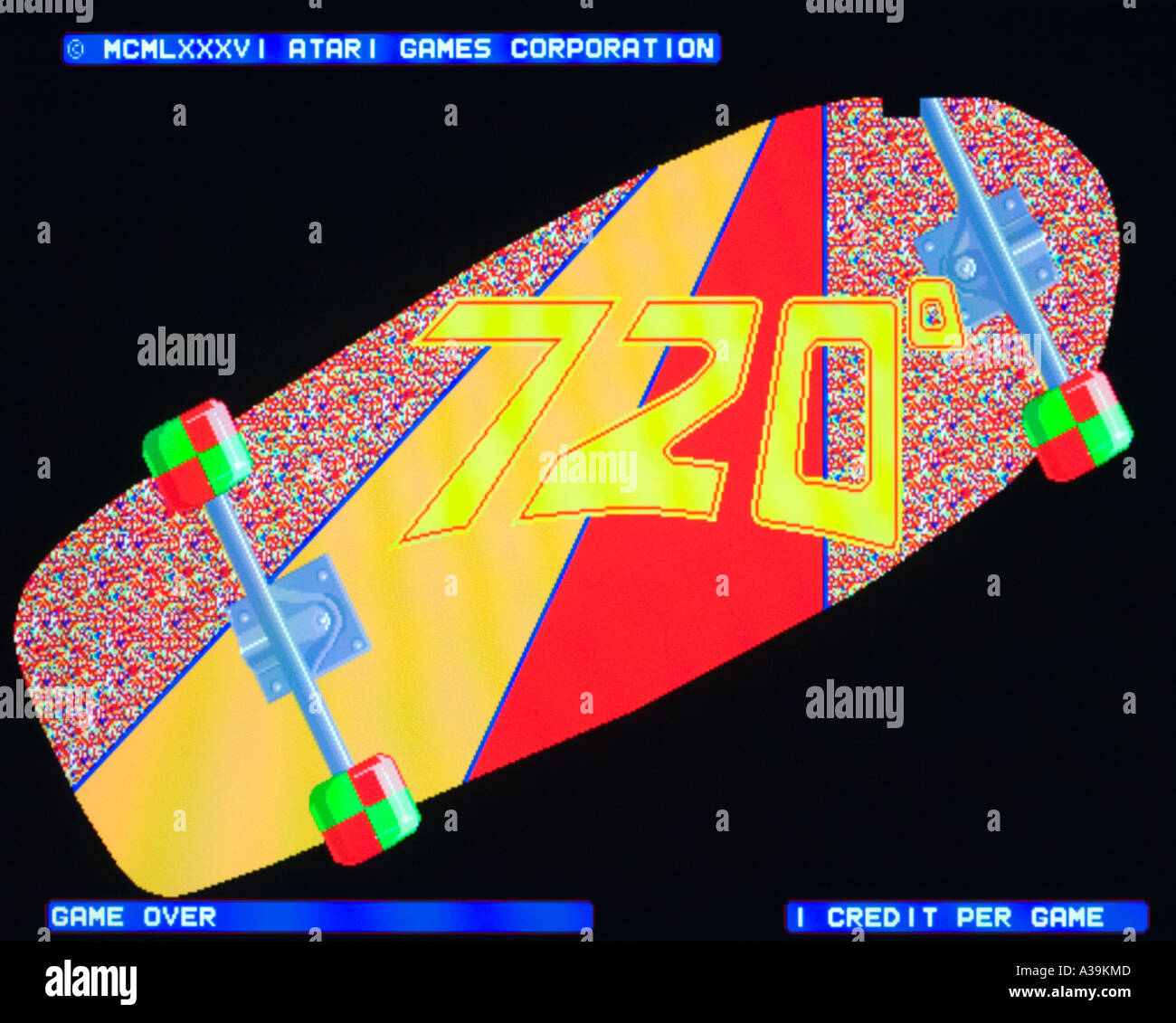 720 degrees Atari Games 1986 vintage arcade videogame screenshot -  EDITORIAL USE ONLY Stock Photo - Alamy