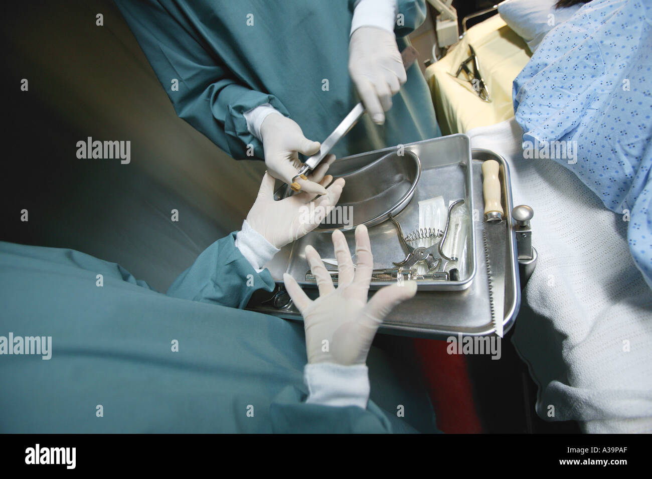 Overview of operating theater Stock Photo