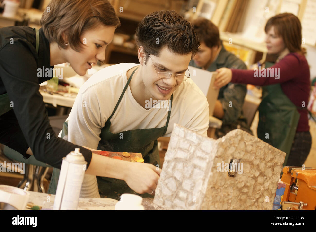 Model making class Stock Photo Alamy
