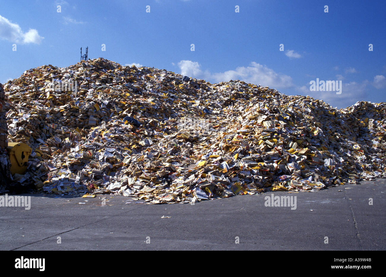 Germany, Berlin A pile of telephone books waiting to be recycled Stock ...