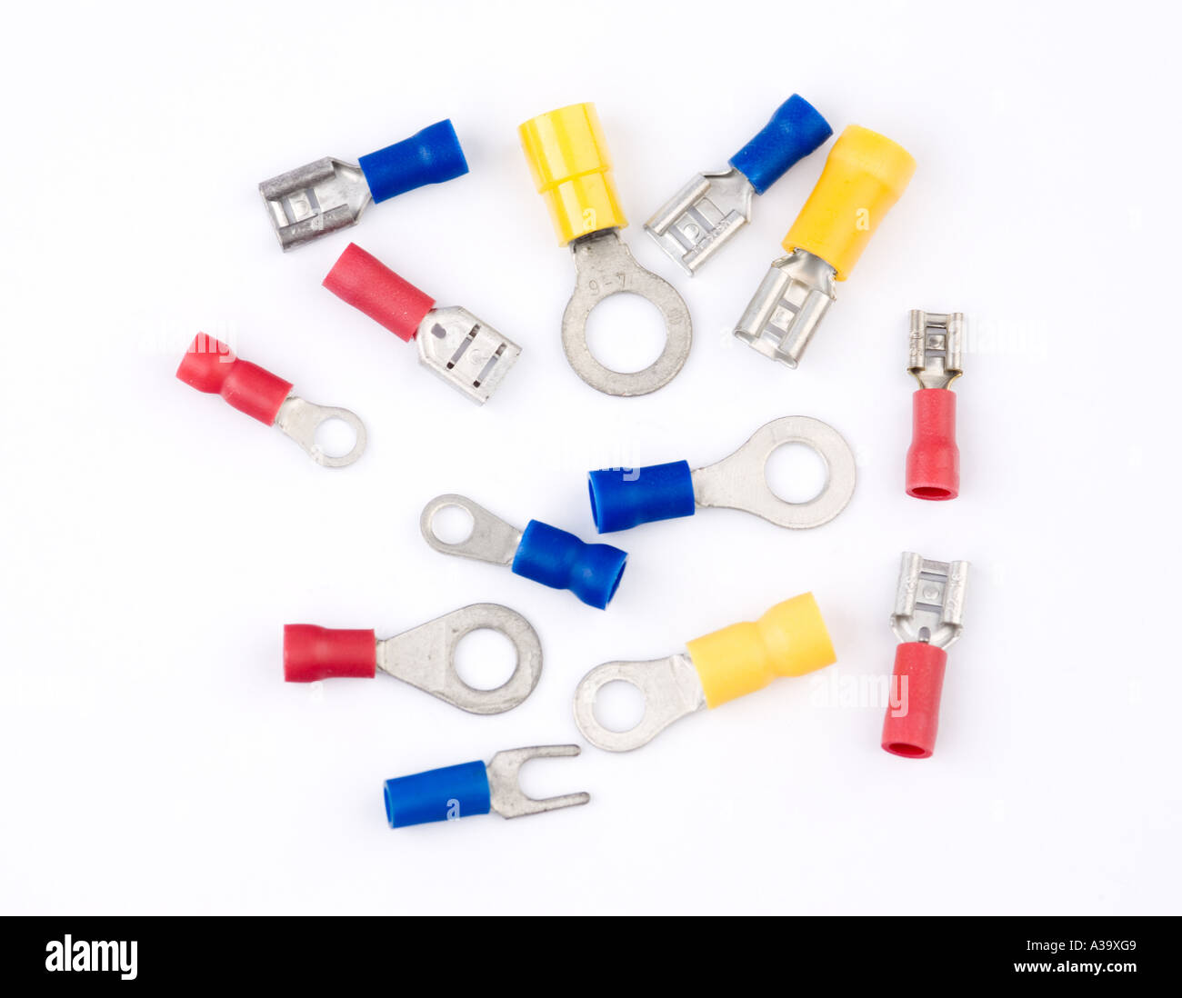 insulated crimpon electrical connectors Stock Photo Alamy