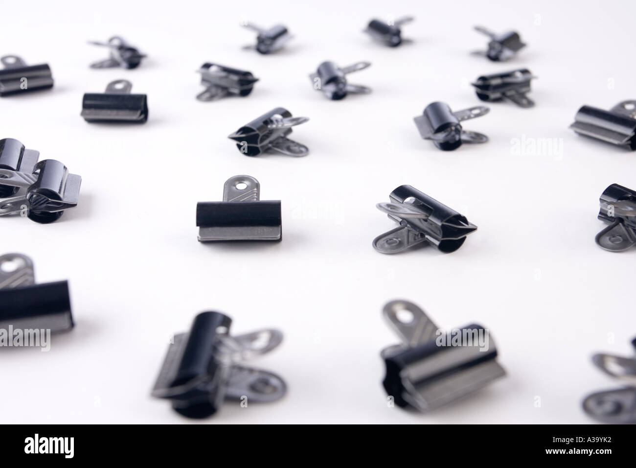 bulldog clips Stock Photo