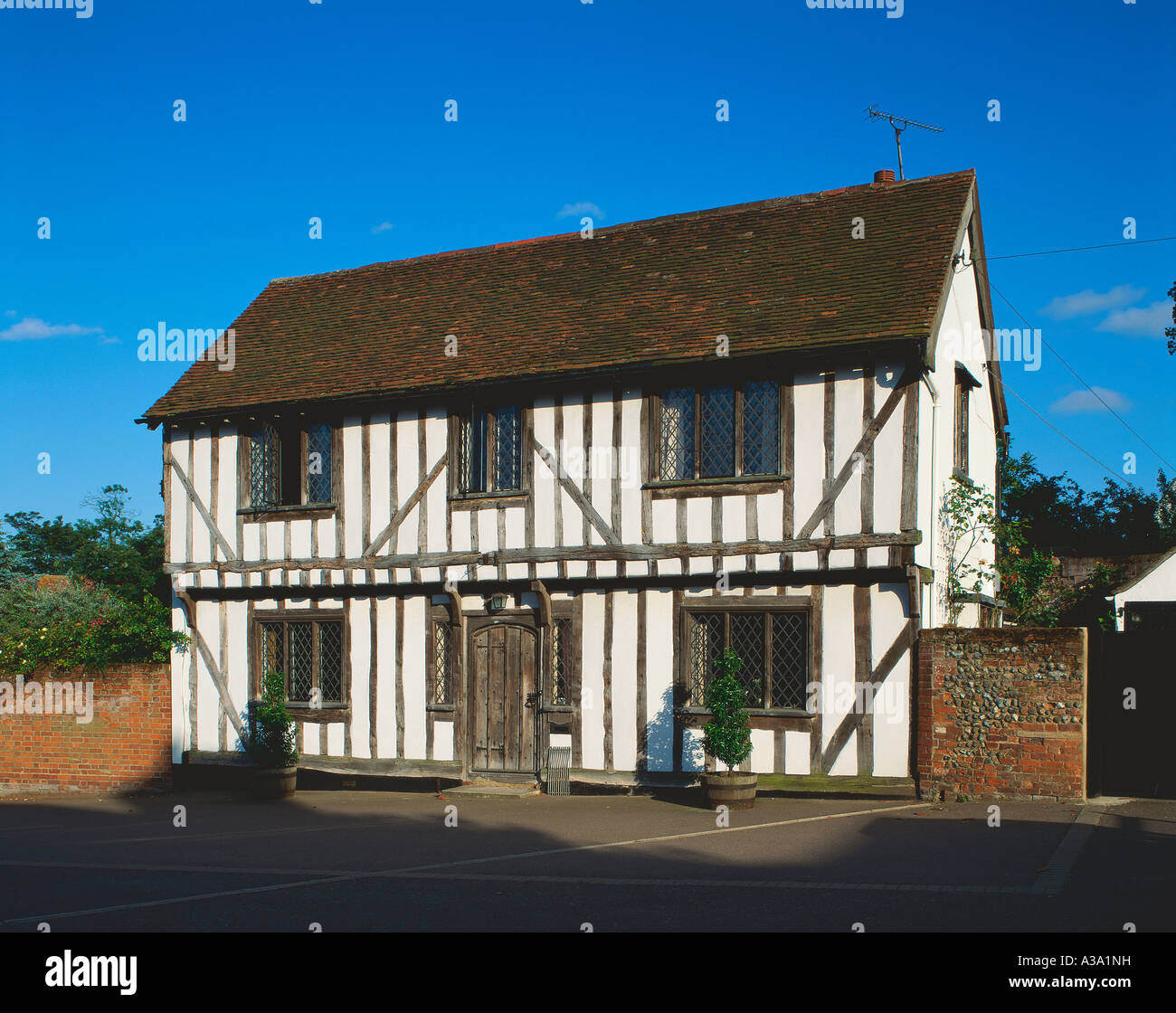 Half Timbered House "Lavenham House" UK Suffolk Lavenham Stock Photo