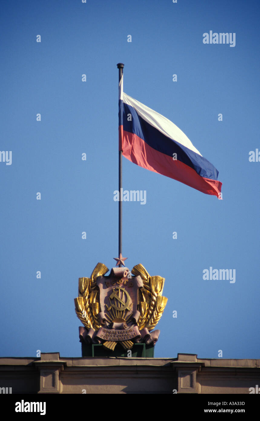 Flag of Russia, Flagge von Russland Stock Photo - Alamy