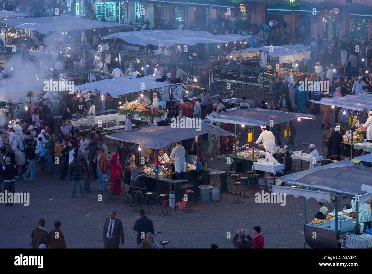 food stall in jemaa el fna square marrakech morocco Stock Photo