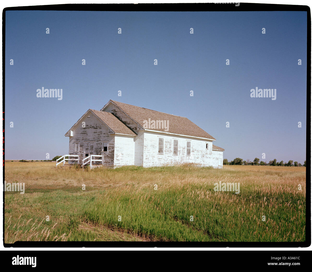 Old One Room School House Nebraska USA Stock Photo Alamy
