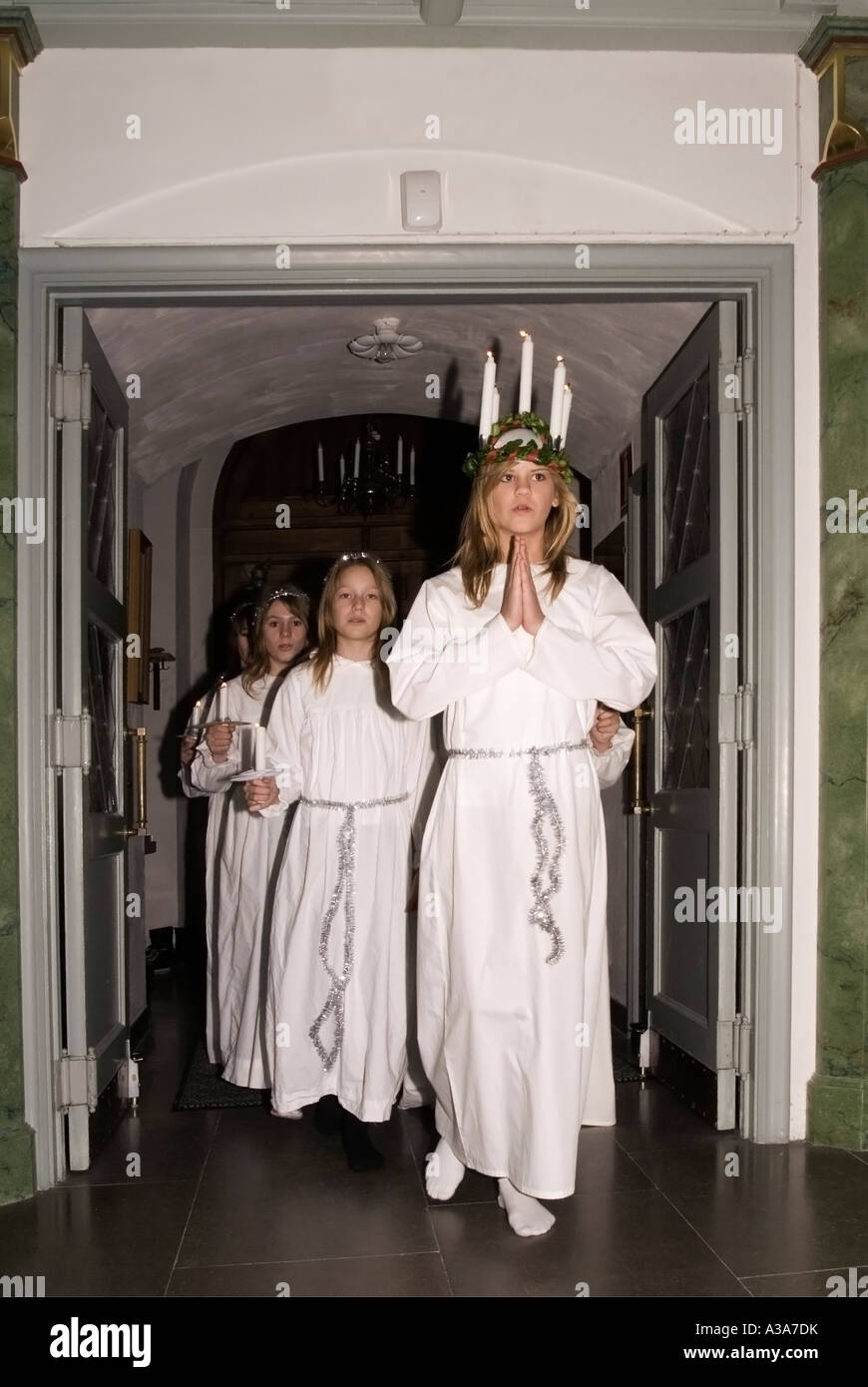 Sweden Lucia day Stock Photo Alamy
