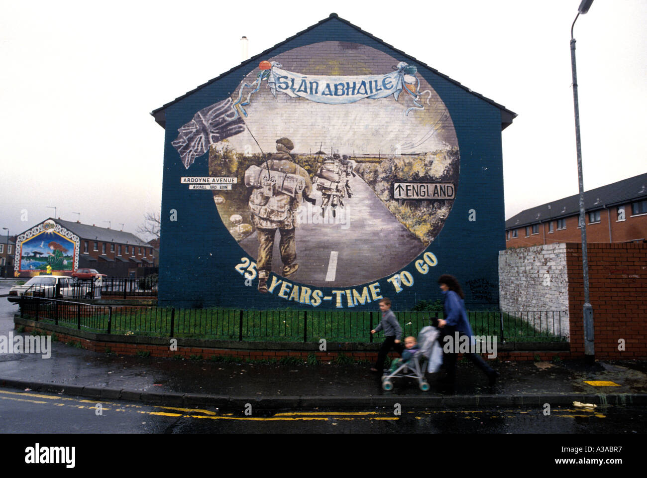 Nationalist Mural, West Belfast Stock Photo