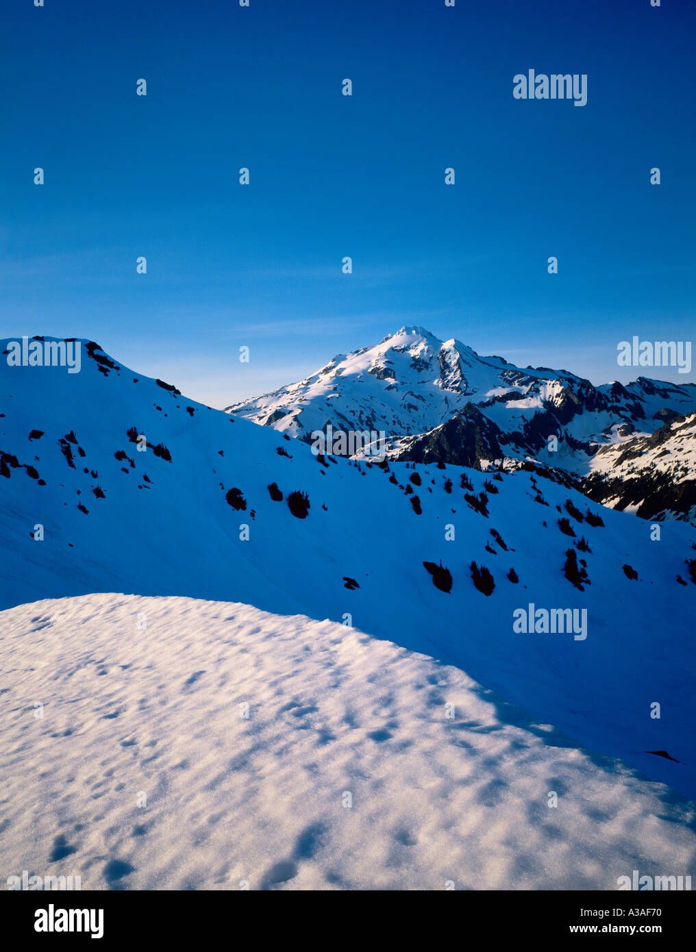 Glacier Peak, Washington State, USA, 10541 ft 3213 m, Pacific Northwest, North Cascades, Glacier Peak Wilderness Area, Red Pass Stock Photo