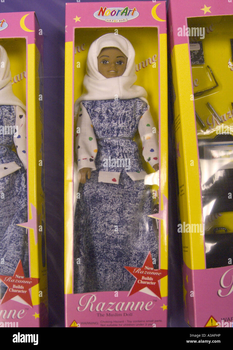 Razanne The Muslim Doll Close in Box 2 Stock Photo