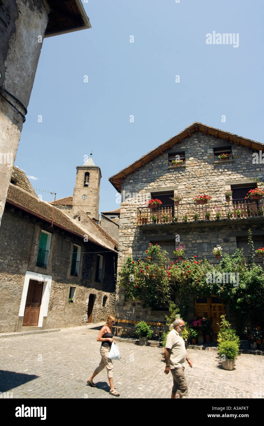 Spain Aragon Anso Pyreneese village Stock Photo - Alamy