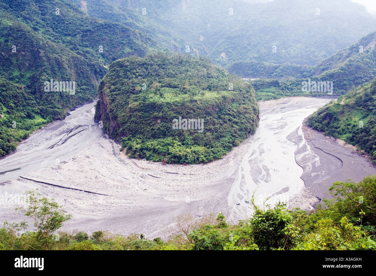 horse shoe valley valley scenery Maolin Kaoshiung County Taiwan China Stock Photo