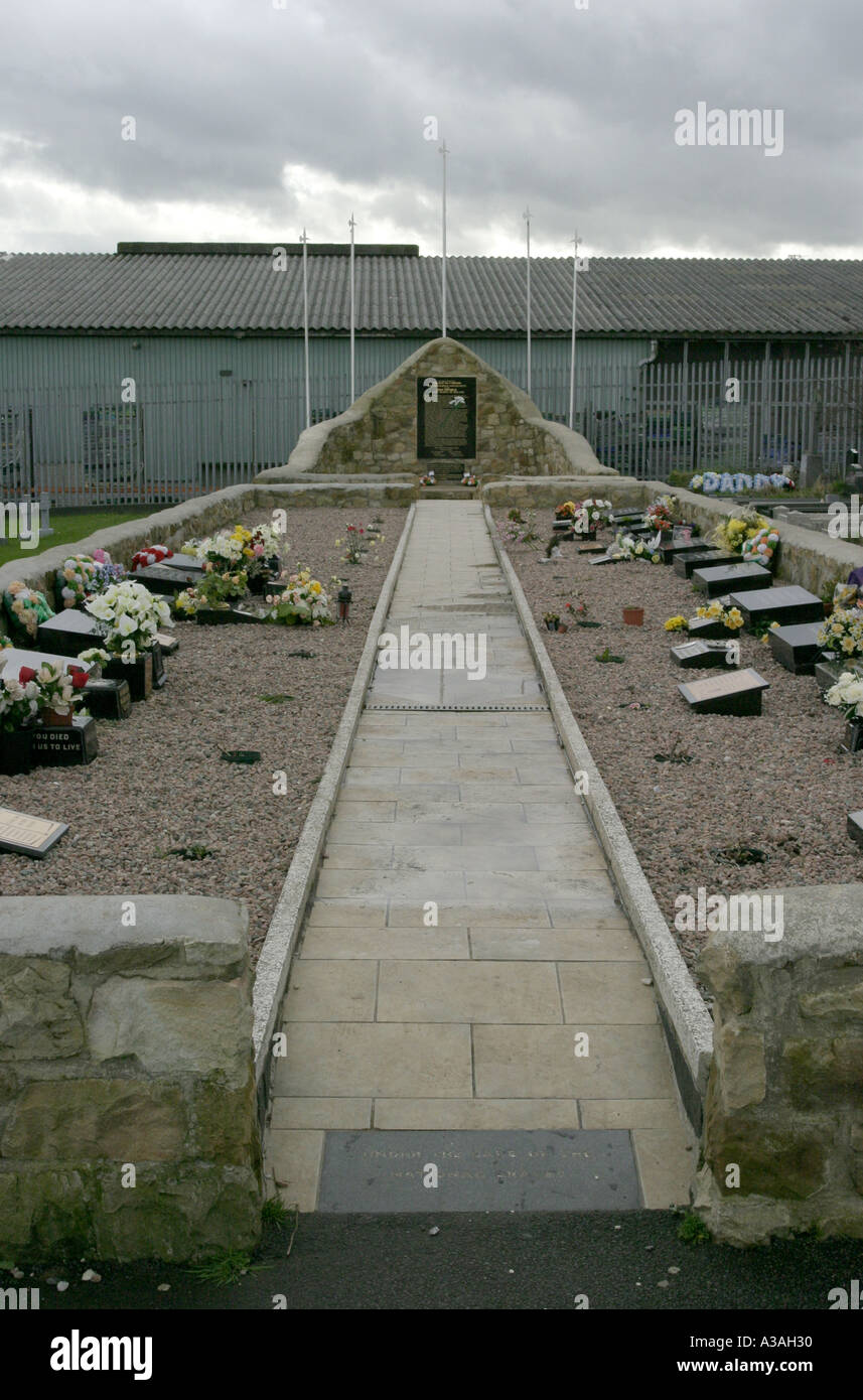 the republican plot milltown cemetery falls road west belfast northern ireland vertical Stock Photo