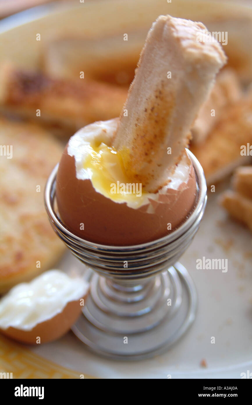 Soliders Toast Boiled egg toast in toast hi-res stock photography and images - Alamy