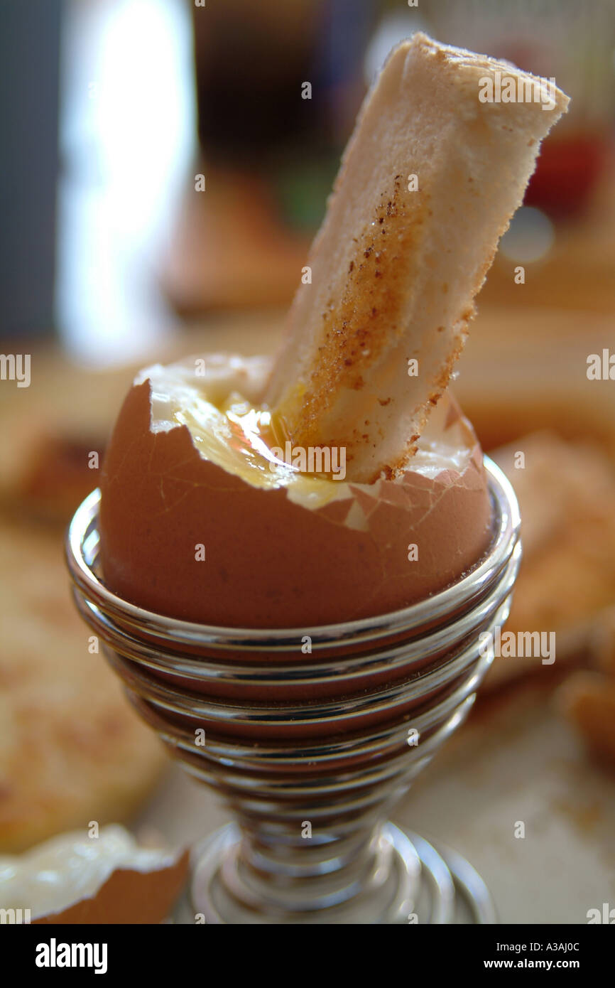 Soliders Toast Boiled egg and toast soliders Stock Photo - Alamy